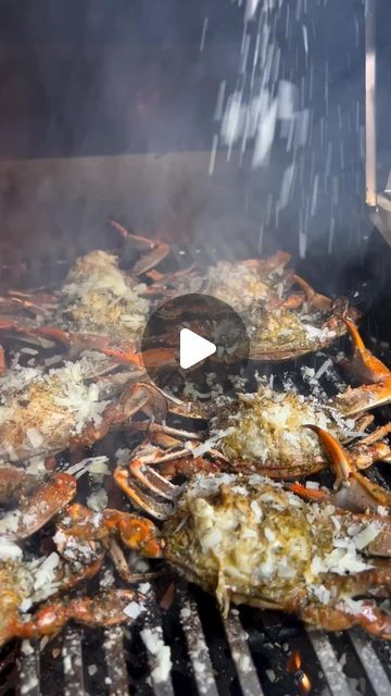 Seafood Network🦞🦐🦀🦑🐙🍤 on Instagram: "SEAFOOD FEST - Char-grilled Stuffed Blue Crabs, Lobster Tails and Prawns 🙌🏾 @paulyshoreatl #seafoodnetwork" Grilled Crab, Grilled Lobster, Blue Crabs, Lobster Tails, Blue Crab, Food Network Recipes, Crab, Seafood, Grilling