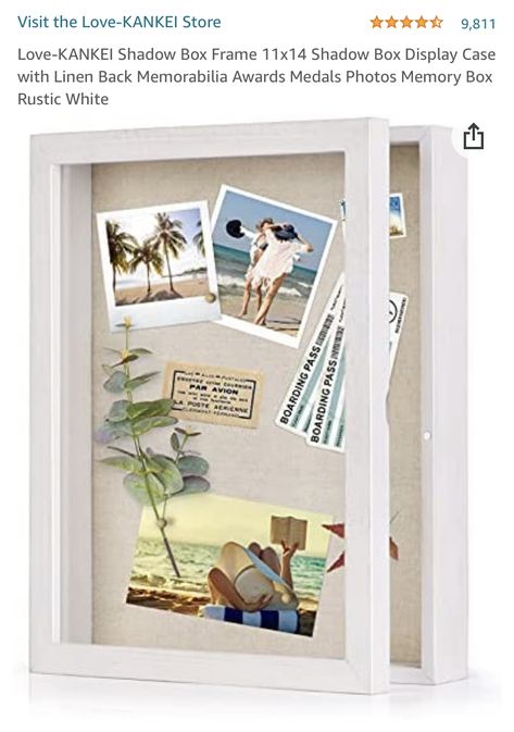 Collage With Photos, Shadow Box Picture Frames, Shadow Box Display Case, Box Picture Frames, Memories Box, In Remembrance Of Me, Flower Shadow Box, Picture Boxes, Box Display