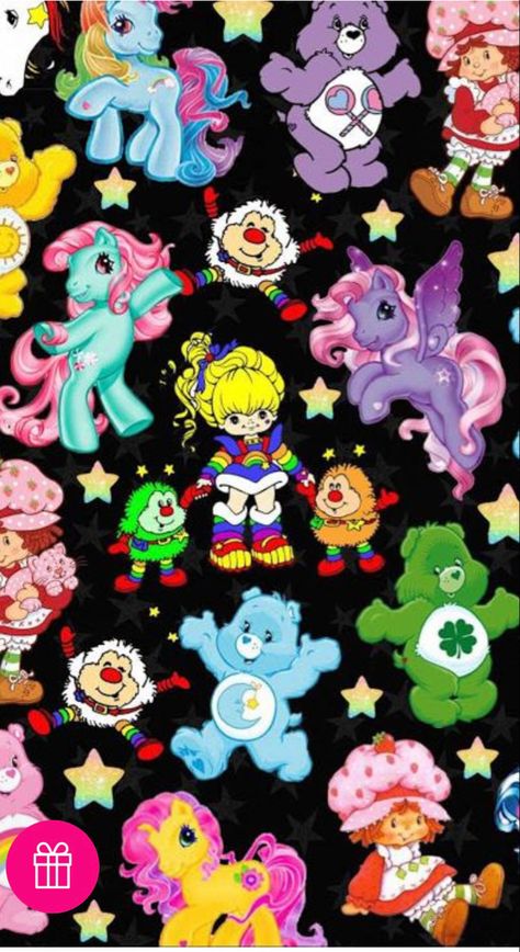 Care Bear Tattoos, Unique Leggings, Theme Tattoo, My Little Pony Wallpaper, 80s Cartoon, 80s Cartoons, Rainbow Brite, Leggings With Pockets, Custom Leggings