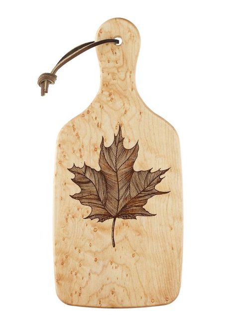 Woodburning Art, Wood Burning Crafts, Laser Etching, Serving Board, Wood Burning, Dream Kitchen, Maple Leaf, Etching, Wood Signs