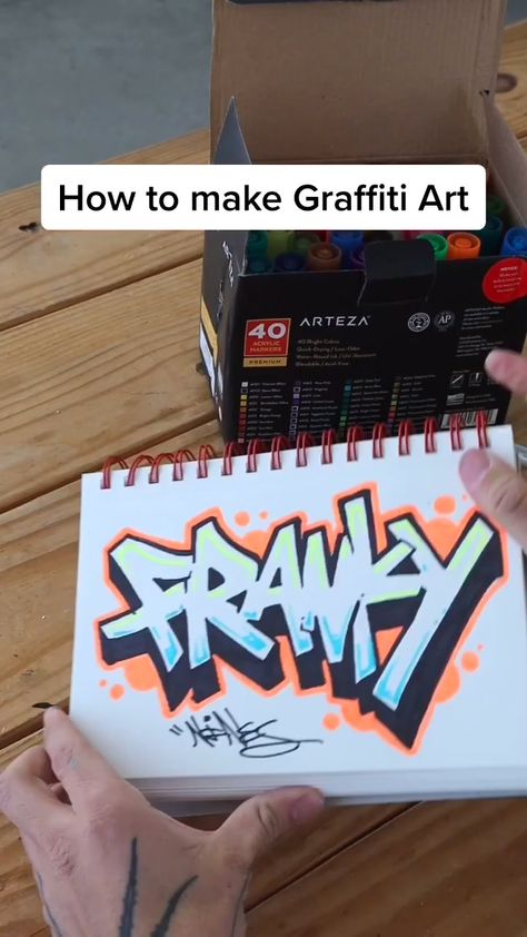 Fun Ways To Write Your Name, Creative Ways To Write Your Name, How To Write Graffiti Letters, Graffiti Art Letters Names, Name Graffiti Art, Graffiti My Name, Graffiti Lettering Tutorial, Graffiti Name, Beautiful Graffiti