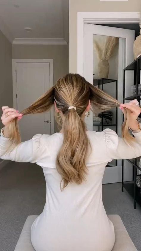 Cute hairstyles Idea Hair For Beginners, Easy Updos For Long Hair, Hair Elegant, Tail Hairstyle, Hairstyle Updo, Office Hairstyles, Pony Hairstyles, Updos For Long Hair, Easy Updo