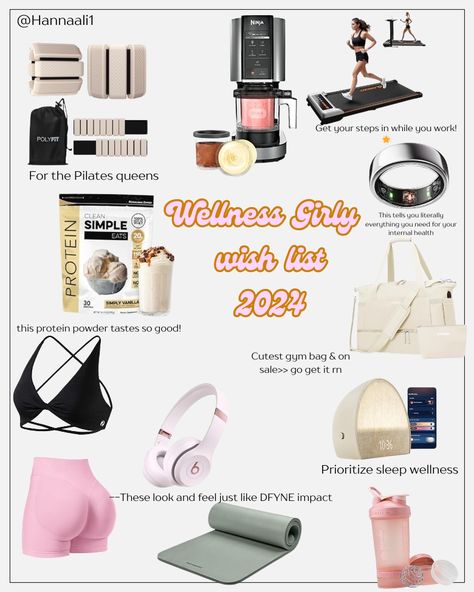 wellness girly wish list filled with must-haves for gym girls, Pilates enthusiasts, and runners! convenient walking pad for at-home workouts, plus light pink workout clothes and stylish shaker bottles, this guide has everything you need to stay motivated and on-trend. Shop the best Black Friday deals and find inspiration for the ultimate gift ideas. Perfect for wellness lovers looking to elevate their fitness journey! Save, pin, and share this list on Pinterest for others! Pink Workout Clothes, Wellness Girly, Running Girls, Walking Pad, Gym Pilates, Girls Gift Guide, Pink Workout, Fitness Trends, Trends 2025