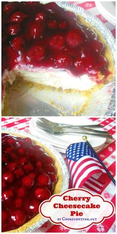 Cherry Cheesecake Pie, Cherry Cream Cheese Pie, Cream Cheese Pie Recipes, Cheese Pie Recipe, Lemon Icebox Pie, No Bake Cherry Cheesecake, Icebox Pie, Cream Cheese Pie, Cheesecake Pie