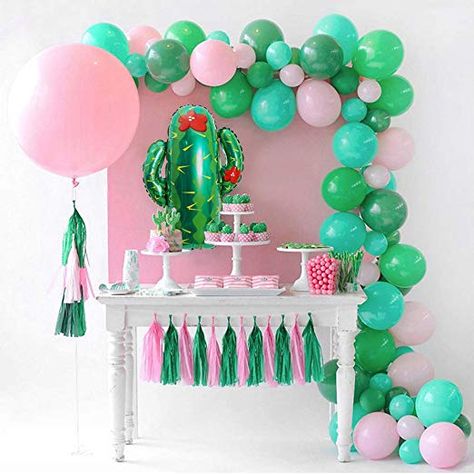 Pinata Unicorn, Alpaca Party, Cactus Balloon, Balloon Garland Diy, Birthday Party Desserts, Llama Birthday, Cactus Party, Llama Alpaca, Shower Supplies