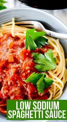 Spaghetti Sauce Healthy, Low Sodium Cardiac Diet, Very Low Sodium Recipes, Low Salt Spaghetti Sauce Recipe, Sodium Free Desserts, Best Low Sodium Recipes, Salt Free Recipes Dinners, Low Sodium Sauces Recipes, Low Sodium Hamburger Recipes