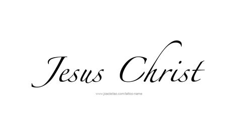 Tattoo Design Prophet Name Jesus Christ Jesus Name Tattoo, Tattoo Design Stencil, Lettering Tattoo Design, Jesus Names, Jesus Christ Tattoo, Best Tattoo Fonts, Tattoos With Names, Fonts Handwriting Alphabet, Christ Tattoo