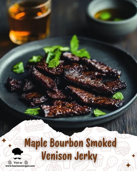 Learn how to make maple bourbon smoked venison jerky with this easy recipe! Enjoy a delicious, high-protein, smoky snack perfect for any occasion. Quick Supper Ideas, Jerkey Recipes, Smoked Venison, Deer Jerky, Venison Jerky, Maple Bourbon, Jerky Recipes, Game Recipes, Wild Game Recipes