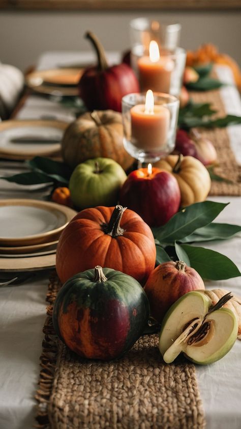 Discover stunning fall table settings that beautifully blend rustic and elegant elements for a wedding or any autumn gathering Get inspired with round table decor dollar tree autumn dinner ideas and create a cozy and beautiful dining room experience Perfect for an autumn dinner or casual gathering Autumn Dinner Ideas, Autumn Dining Room, Creative Table Settings, Table Settings Ideas, Autumn Gathering, Fall Dining Table, Autumn Dinner, Fall Dining Room, Tree Autumn