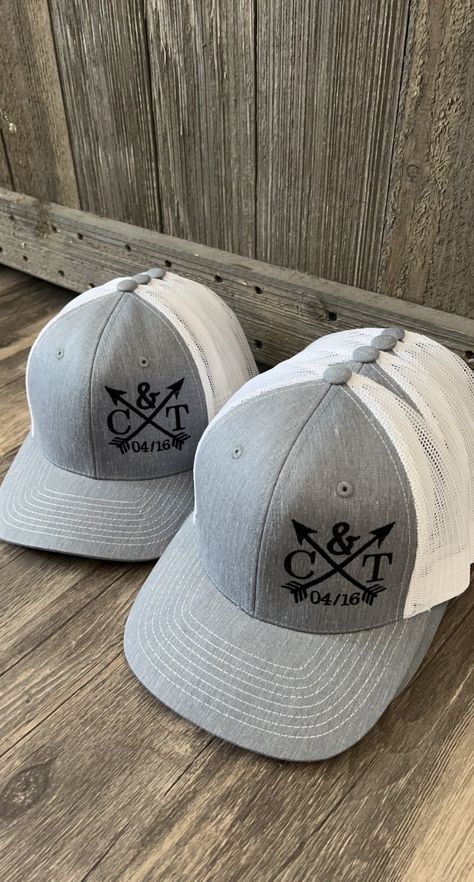 Looking for custom hats for your big day? We can customize these with any color/design to fit your needs Listing is for a customizable trucker hat. There is a discount if you are purchasing 12 or more hats that is already applied in pricing. If you need quantities over 100 message me for a price quote. Pricing includes digitizing your logo, and the embroidery on the hat. Turn around time can vary depending on current work load but will be between 1-4 weeks. Hat colors are listed, leave your hat Batchelor Party, Richardson Hats, Western Themed Wedding, Hat Wedding, Country Theme Wedding, Wedding Hat, Price Quote, Embroidered Wedding, Groomsmen Gifts