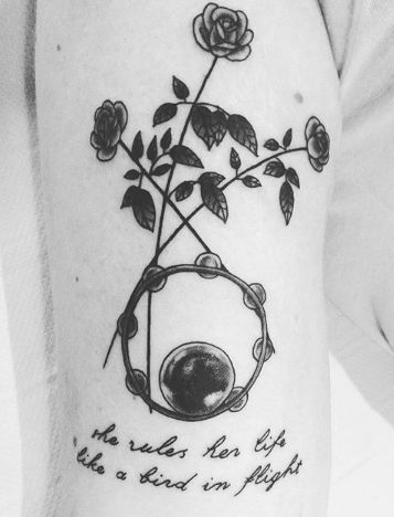 38 Amazing Fleetwood Mac and Stevie Nicks Tattoos | NSF - Music Magazine - Part 2 Stevie Nicks Inspired Nails, Stevie Nicks Tambourine Tattoo, Stevie Nicks Lyrics Tattoo, Stevie Nicks Inspired Tattoos, Fleetwood Mac Tattoo Ideas, Fleetwood Mac Inspired Tattoo, Bella Donna Tattoo, Fleetwood Mac Tattoo Lyrics, Stevie Nicks Tattoo Ideas