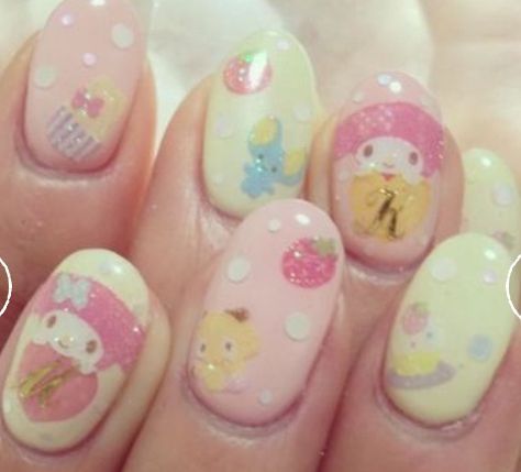 Mode Gyaru, Kawaii Core, Really Cute Nails, Simple Nail Art Designs, Kawaii Nails, Dream Nails, Funky Nails, Easy Nail Art, Fluttershy