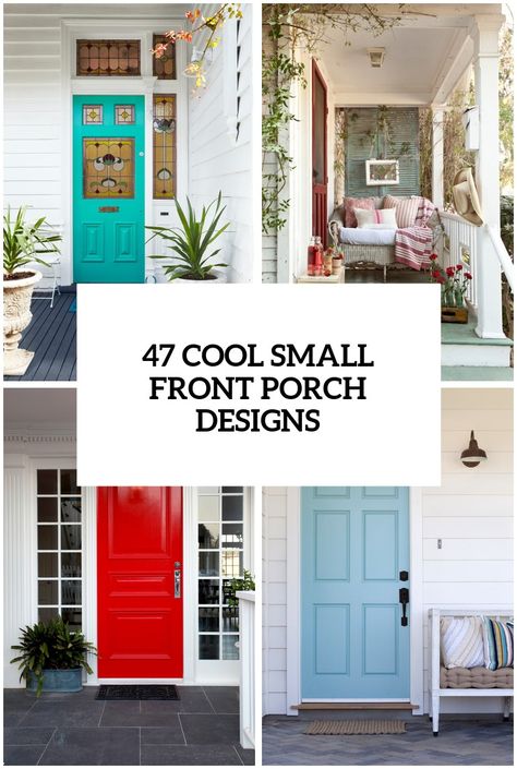 cool front porches Narrow Front Porch, Narrow Front Porch Ideas, Long Front Porch, Small Front Porches Designs, Bedroom Videos, Small Front Porch Decor, Front Porch Design Ideas, Small Backyard Decks, Front Porch Deck