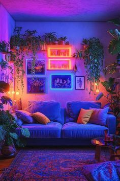 Fun Living Room Ideas Cozy, Fun Living Room Ideas, 80s Aesthetic Room Decor, Chill Room Ideas, Hang Out Spot, Living Room Ideas Cozy, Room Ideas Cozy, Fun Living Room, Retro Lounge