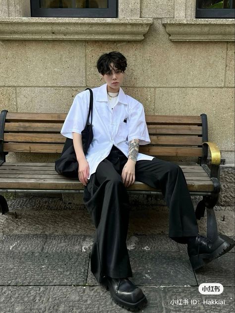 Formal Wear Men Aesthetic, Mens Outfits Y2k, Acubi Fashion Y2k Men, Mens Acubi Fashion, Men Acubi Fashion, Acubi Men Outfit, Acubi Outfits Men, K Pop Outfits Men, Y2k Boy Aesthetic