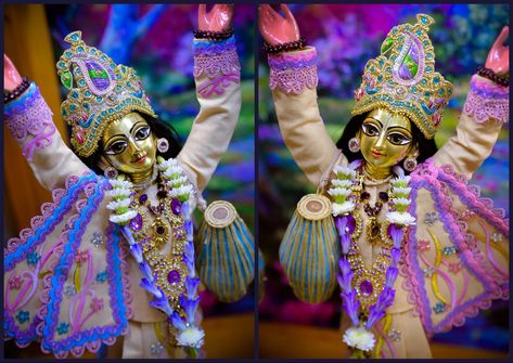 Gaura Nitai Outfits, Deity Worship, Gaura Nitai, Gaur Nitai, Krishna Images, Krishna, Worship, Embroidery, Dresses