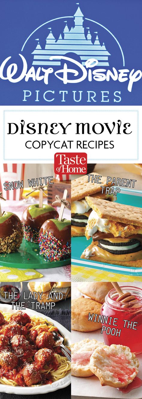 Disney Meals From Movies Recipes, Recipes Based On Movies, Disney Recipes From Movies Food, Disney Movie Meals, Disney Copycat Recipes Dinner, Food From Tv Shows, Recipes From Tv Shows And Movies, Movie Inspired Meals, Disney Cooking Recipes