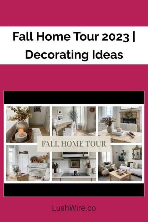 Fall Home Tour 2023 | Decorating Ideas Plush Loveseat, Cozy Up Your Home, Elegant Pumpkins, Fall Home Tour, Autumn Magic, Chic Spaces, Fall Scents, Fall Home, Cozy Nook