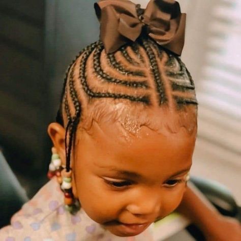 Cute Braids With Beads, Pictures Of Braids, Braids With Beads Hairstyles, Beads Hairstyles, Kids Cornrow Hairstyles, Braids And Beads, Black Baby Girl Hairstyles, Braids Beads, Daughter Hairstyles