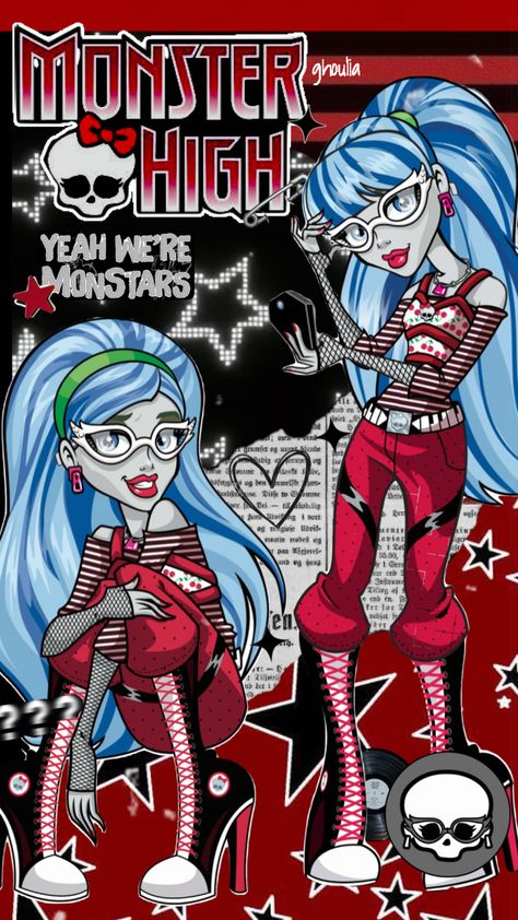 they did ghoulia so wrong in g3 #ghoulia #ghouliayelps #monsterhigh #red #fashion #love G3 Ghoulia, Monster High Makeup, Monster High Ghoulia, Arte Monster High, Monster High Pictures, Emo Pfp, Moster High, Custom Monster High Dolls, Love Monster