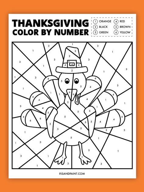 Free Printables and Craft Tutorials | Pjs and Paint Turkey Color By Number Free, Thanksgiving Search And Find Pictures, Thanksgiving Coloring Activities, Color By Number Fall Printable Free, Kindergarten Worksheets Thanksgiving, Thanksgiving Activity Pages For Kids, Thanksgiving Worksheets Preschool Free, Free Thanksgiving Coloring Pages Kids, Thanksgiving Kindergarten Worksheets