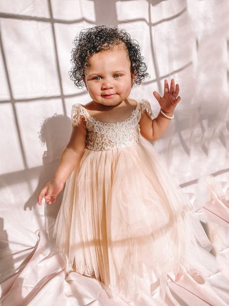 Infant Photoshoot, Champagne Flower Girl Dress, Baby Girl First Birthday Outfit, Girl First Birthday Outfit, Baby Shower Gown, Champagne Flower Girl, Flower Girl Dresses Champagne, Cake Photoshoot, Blush Flower Girl Dresses