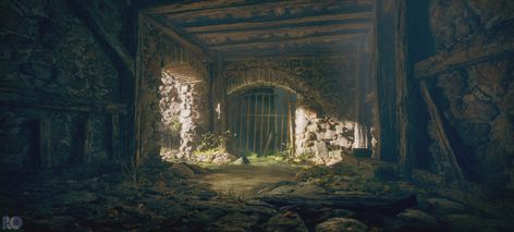 ArtStation - Unreal 5 Study #1 : Flooded Basement, Rogelio Olguin Fantasy Basement, Flooded Basement, Episode Interactive Backgrounds, Fun Test, 3d Props, 3d Landscape, Elden Ring, 3d Assets, Unreal Engine