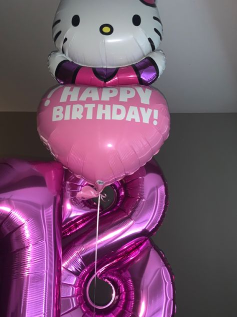 Hello kitty 18th birthday balloons Hello Kitty 18th Birthday, 18th Birthday Balloons, Hello Kitty Balloons, Period Cravings, Balloon Tattoo, Birthday Things, Hello Kitt, Hello Kitty Birthday Party, Emo Wallpaper