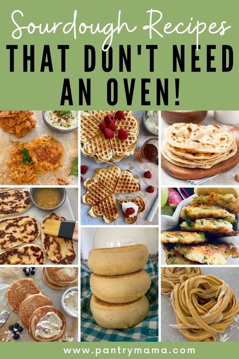 Stovetop Sourdough Recipes, Air Fryer Sourdough Recipes, Sourdough Camping Recipes, Summer Sourdough Recipe, Sourdough Naan Bread Recipe, Camping Bread, Pantry Mama, Simple Sourdough, Baked Items