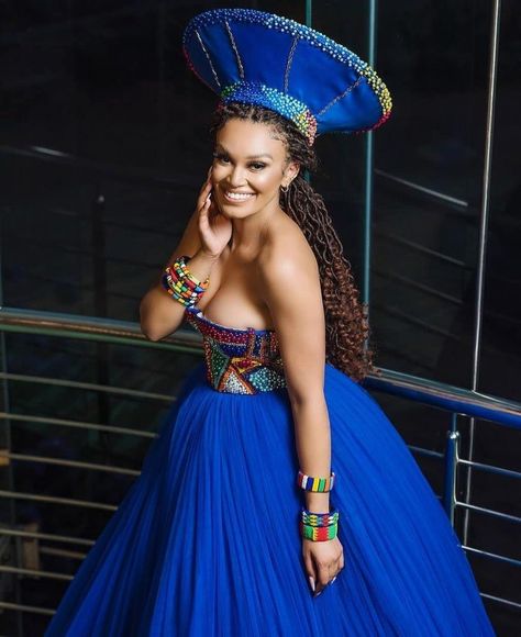 LATEST SHWESHWE AFRICAN TRADITIONAL DRESSES FOR 2022 South African Traditional Dresses Zulu, African Traditional Dresses Zulu, Traditional Dresses South Africa, Tswana Traditional Wedding, Zulu Traditional Wedding Dresses, Pearl Thusi, Dresses For 2022, Zulu Traditional Wedding, African Wedding Theme