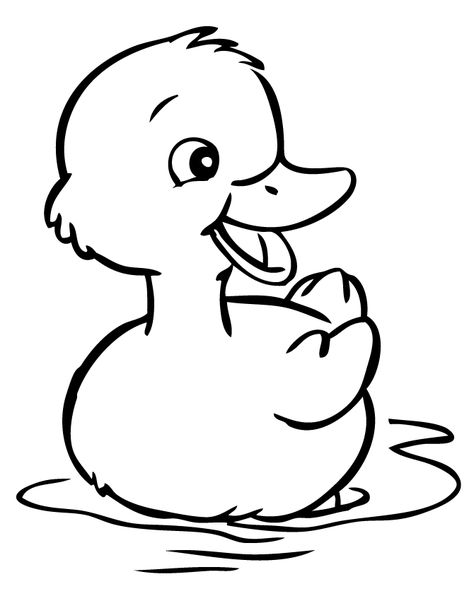 Duck Coloring Pages - Best Coloring Pages For Kids Duck Coloring Pages, Cartoons Hd, Duck Drawing, Animal Templates, Baby Poster, Cartoon Wallpaper Hd, White Drawing, School Kids, Coloring Pages To Print