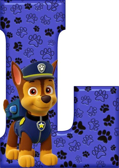 L Paw Patrol - Chase Wild Kratts Birthday Party, Paw Patrol Shirt, Paw Patrol Decorations, Paw Party, Paw Patrol Birthday Cake, Paw Patrol Chase, Paw Patrol Characters, Leo Birthday, Paw Patrol Cake