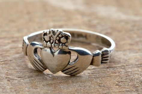 Celtic Claddagh Ring, Claddagh Ring Wedding, Silver Claddagh Ring, Sterling Silver Thumb Rings, Irish Ring Claddagh, Irish Rings, Sterling Silver Toe Rings, Irish Claddagh, Claddagh Ring