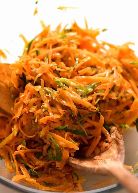 Dijon Mustard Dressing, Grated Carrot Salad, Honey Dijon Dressing, Dijon Dressing, Carrot Salad Recipes, Juicy Baked Chicken, Roasted Garlic Chicken, Honey Dijon, Recipetin Eats