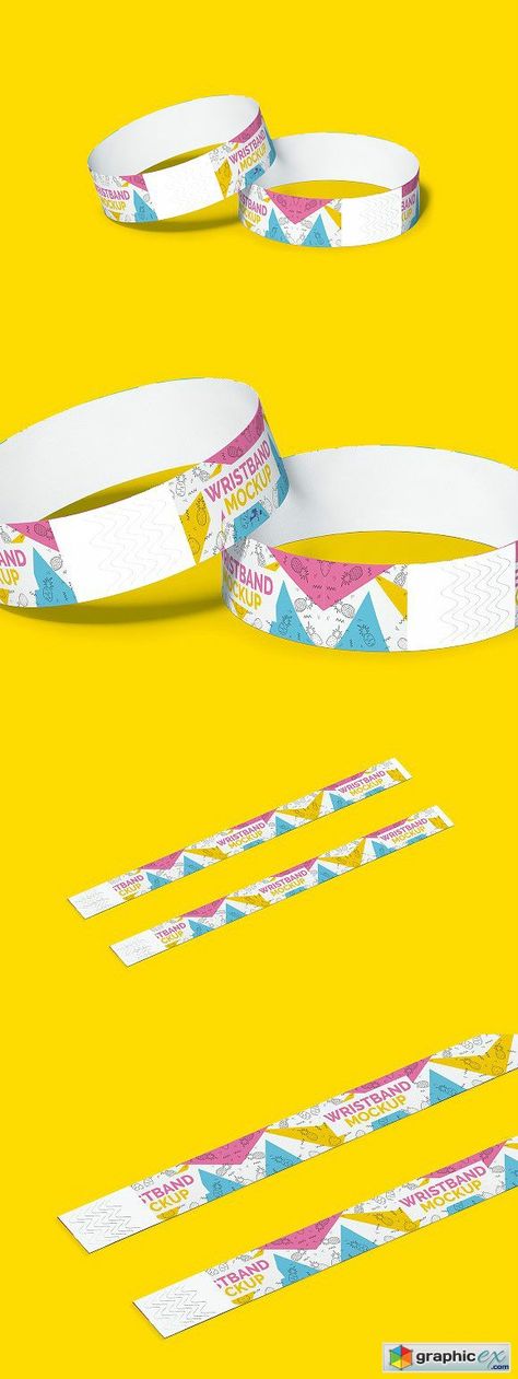 Event Wristband Bracelet Mockup Festival Wristband Design, Wristband Design Ideas, Event Mockup, Template Tiket, Event Wristband, Tickets Design, Wristband Diy, Ticket Design Template, Kids Festival