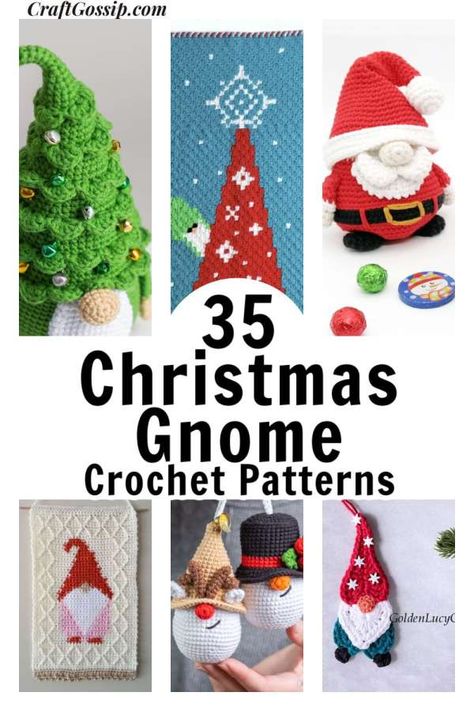 C2c Crochet Blanket, Crochet Snowman, Crochet Slipper Pattern, Friend Crafts, Gnome Gift, Halloween Crochet Patterns, Gnome Patterns, Christmas Gnomes, Halloween Crochet