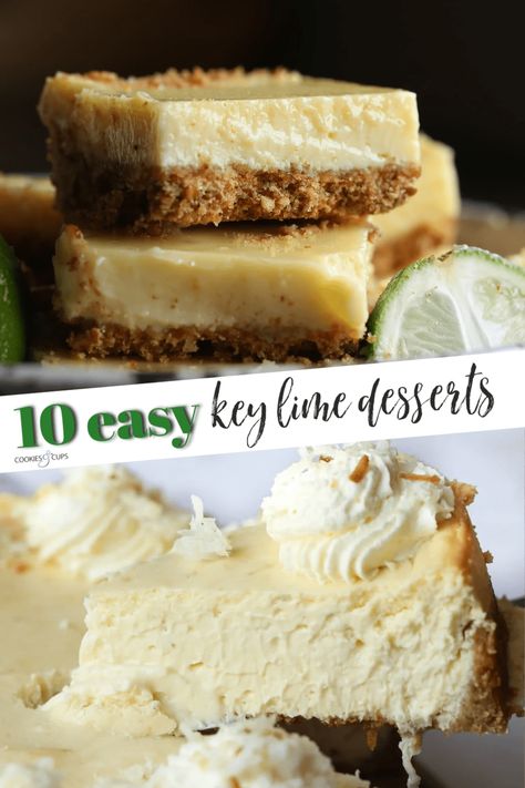 Obsessed with key limes? Try these bright and zesty key lime recipes, including key lime pie-inspired treats, easy citrus desserts, and more. Key Lime Dessert Recipes, Key Lime Fudge, Key Lime Pie Cake, Lime Dessert Recipes, Easy Blueberry Cobbler, Key Lime Recipes, Blueberry Cobbler Recipes, Key Lime Desserts, Cobbler Recipes Easy