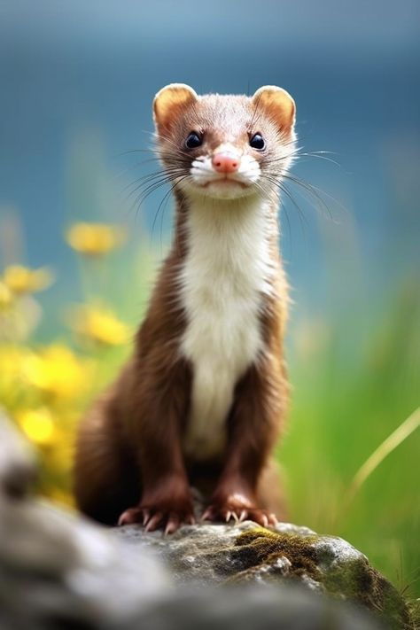 Stoat Animal, Mammal Photography, Weasel Art, Weasel Pet, Animal Reference Photos, Uk Wildlife, Animal Photography Wildlife, Kingdom Animalia, Pretty Animals