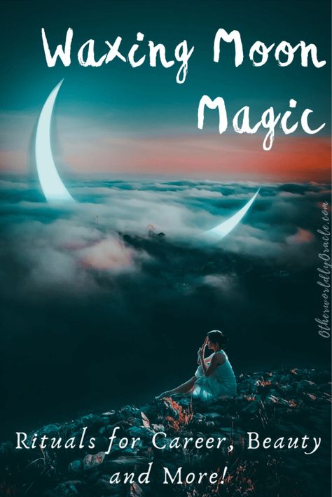 Waxing Gibbous Moon Rituals, Waxing Crescent Moon Ritual, Hair Spell, New Moon Magic, Today's Mantra, Shadow Ideas, Job Success, Books Kitchen, Lunar Witch