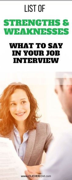 List of Strengths and Weaknesses: What to Say in Your Job Interview - #JobInterview #StrengthsWeaknesses #Job #JobSearch List Of Strengths, Job List, Corporate Woman, Interview Hairstyles, Career Plan, Business Mind, Job Interview Advice, Working Girls, Detox Kur