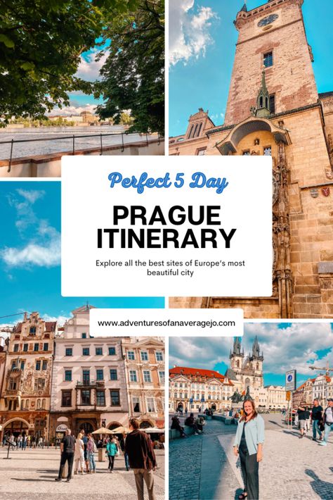 The Perfect 5 Day Prague Itinerary - Adventures of An Average Jo Prague Itinerary, Prague Christmas, Plan A Vacation, History Architecture, Pin Template, Prague Castle, Perfect Itinerary, Cities In Europe, Most Beautiful Cities