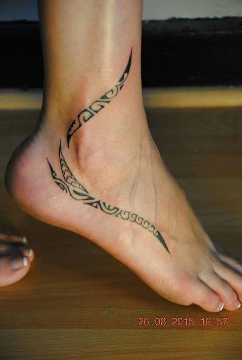 220+ Most Beautiful Hawaii Tattoo Ideas and Designs (2023) - TattoosBoyGirl Polynesian Ankle Tattoo, Ankle Tats, Maori Tattoo Frau, Ankle Tattoo For Girl, Polynesian Tattoos Women, Ankle Tat, Hawaii Tattoos, Ankle Tattoos For Women, Maori Tattoos