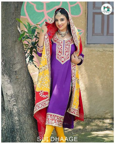 Dogri Suit of Jammu 
Dogri Suit with Peacock 
Dogri Suit Designs 
Designer Dogri Suit 
Colourful Dogri Suit Dogri Suits, Dogra Culture, 3d Mural, Suit Designs, Bridal Collection, Mural, Instagram Photos, Photo And Video, Instagram Photo