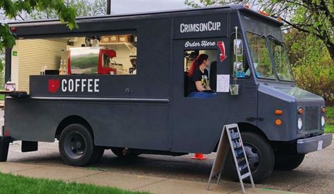 Food Cart Business, Coffee Food Truck, Starting A Coffee Shop, Mobile Cafe, Mobile Coffee Shop, Opening A Coffee Shop, Coffee Trailer, Coffee Van, Coffee Shop Business