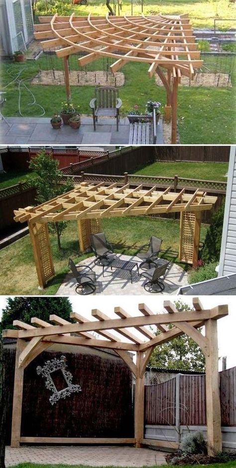 Corner Pergola, Modern Porch, Pergola Lighting, Pergola Design, Garden Wallpaper, Back Porch Ideas, Backyard Fire, Pergola Plans, Pergola Patio