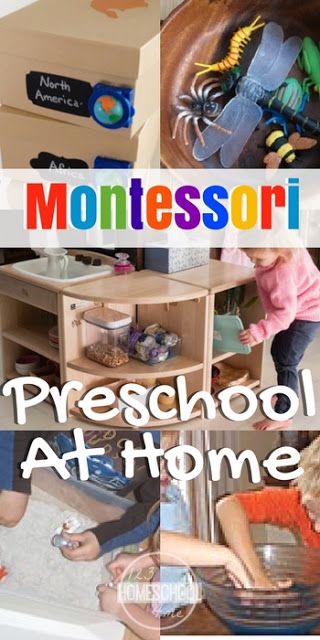 How to make a Montessori Preschool at Home - lots of tips, tricks, and specific ideas for home preschool, learning at home Wall Toys, Montessori At Home, Diy Montessori, Montessori Toddler Activities, Montessori Preschool, Montessori Ideas, Montessori Education, Montessori School, Montessori Baby