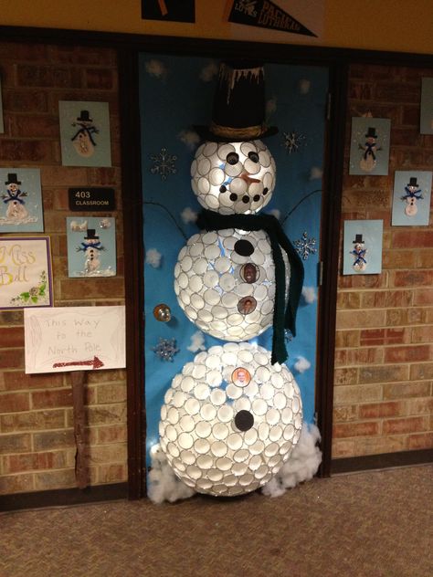 our holiday door decoration contest entry..    Created by Janice , Kathy, and Amy Holiday Classroom Doors, Winter Classroom Door, Christmas Door Decorating, Diy Christmas Door Decorations, Door Decorations Classroom Christmas, Holiday Door Decorations, Diy Christmas Door, Christmas Door Decorating Contest, Christmas Classroom Door