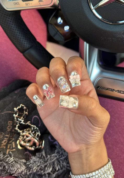 Posh Nails, Jayda Wayda, Drip Nails, Simple Acrylic Nails, Dope Nail Designs, Short Acrylic Nails Designs, Fire Nails, Funky Nails, Dope Nails