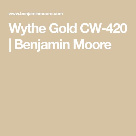 Wythe Gold CW-420 | Benjamin Moore 18th Century Paintings, Paint Colors Benjamin Moore, Yellow Ochre, Shades Of Gold, Door Ideas, Room Doors, House Goals, Benjamin Moore, 18th Century