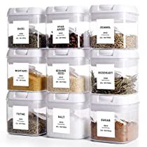 Check this out! Seasoning Containers, Storing Spices, Dry Food Storage, Glass Spice Jars, Spice Labels, Food Storage Container Set, Spice Tea, Spice Storage, Spice Containers